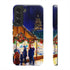 Shopping at the Christmas Market - Impact Resistant Phone Case Samsung Galaxy S22 Glossy